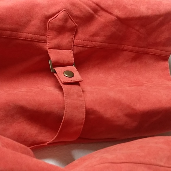 Dressbarn Season Jacket Women's Size 20W Faux Suede Rust Orange - Picture 15 of 16